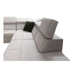 U-shaped corner sofa Avanti X with a sleeping function and USB lamp | Velvet, Whisper 5