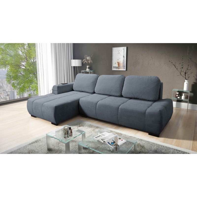 Ecksofa Oscar mit Schlaffunktion und USB-Anschluss – Komfort und Stil in Ihrem Wohnzimmer