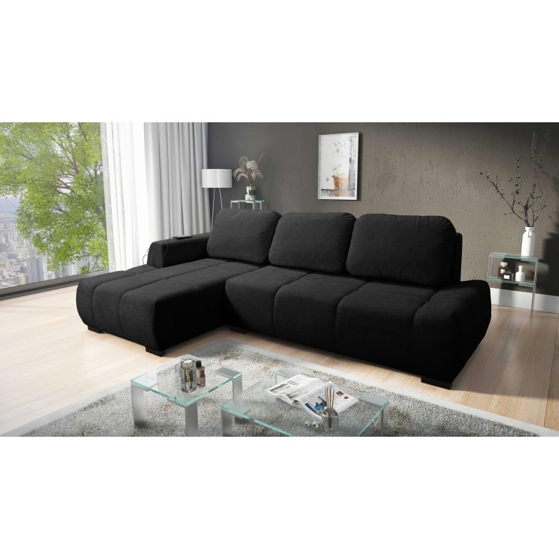 Ecksofa Oscar mit Schlaffunktion und USB-Anschluss – Komfort und Stil in Ihrem Wohnzimmer