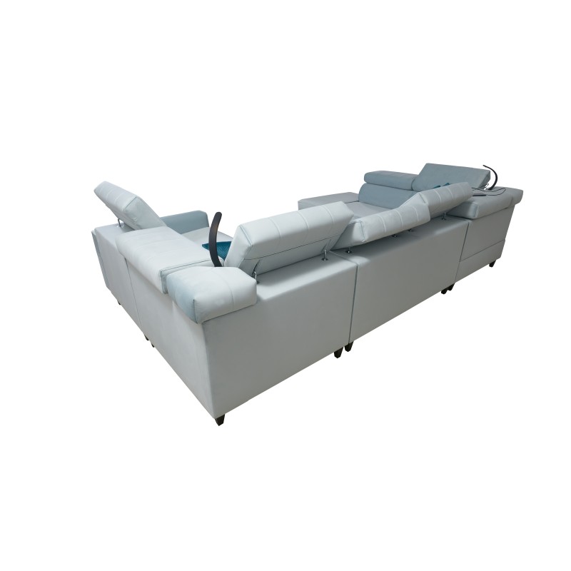 Esquina Modena V con función de dormir y contenedor para ropa de cama - Velvet, Amor velvet 4312