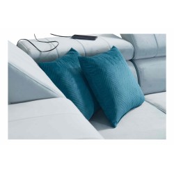 Modena V corner sofa with a sleeping function and storage for bedding - Velvet, Amor velvet 4321