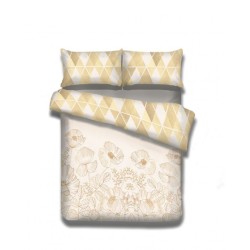 Frankhauer Flanellbettwäsche GOLDENE MOHNBLUMEN