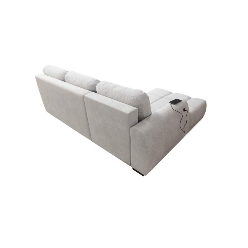 Esquinero Oscar con función de cama y puerto USB: Comodidad y estilo en tu sala de estar.