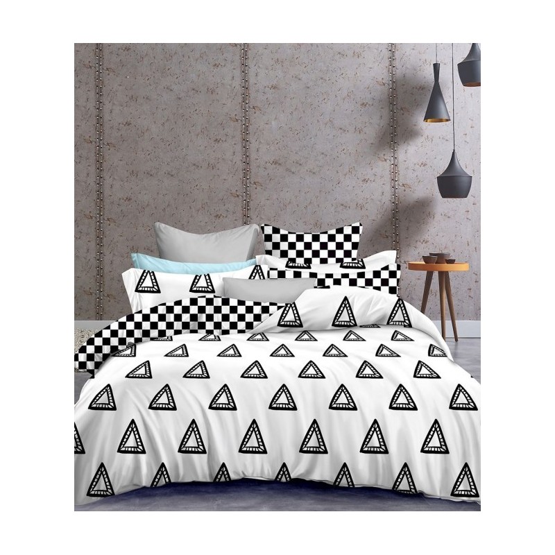 Frankhauer Bedding WHITE-BLACK 100% microfiber