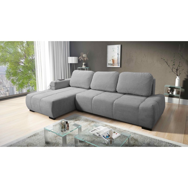 Ecksofa Oscar mit Schlaffunktion und USB-Anschluss – Komfort und Stil in Ihrem Wohnzimmer