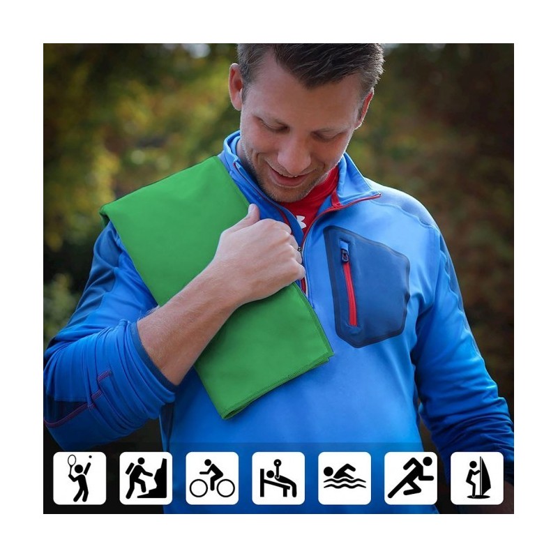 Frankhauer Schnelltrocknendes Handtuch aus Mikrofaser EDEKA - verschiedene Farben 60X120