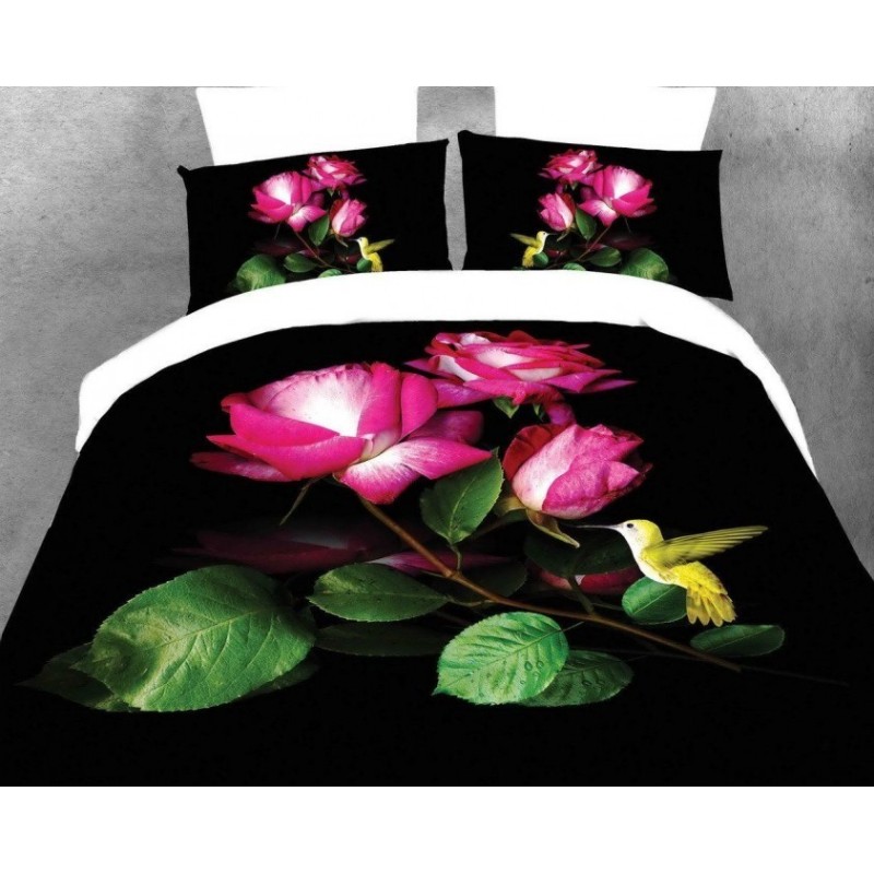 Frankhauer Ropa de cama 3D microfibra ROSAS DISEÑO 1