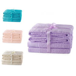 Frankhauer Set of 6 AMARILIS towels - various colors 270x140+450x100