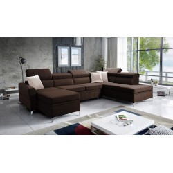 Modena VI Ecksofa mit Schlaffunktion – Eleganz und Funktionalität in Samtstoff, Amor Velvet 4301