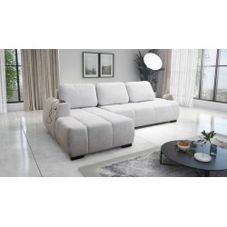 Oscar corner sofa with sleeping function and USB port – Comfort and style in your living room