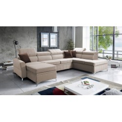 Narożnik Modena VI z funkcją spania – elegancja i funkcjonalność w tkaninie Velvet, Amor velvet 4303