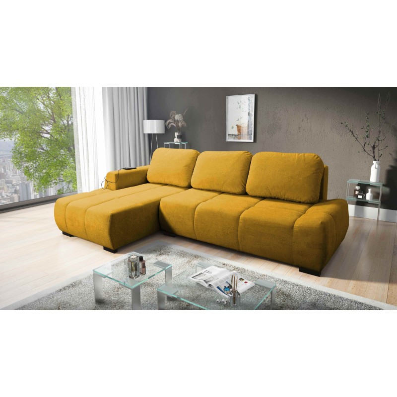 Ecksofa Oscar mit Schlaffunktion und USB-Anschluss – Komfort und Stil in Ihrem Wohnzimmer