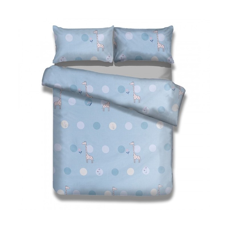 Frankhauer Ropa de cama infantil Jirafas Alegres