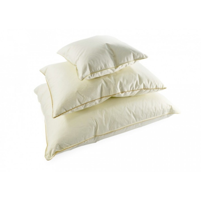 Frankhauer Almohada natural de plumas color crudo Daina