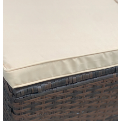 Frankhauer Conjunto de muebles de jardín TAJLO marrón oscuro