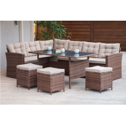 Frankhauer LILO Dark Brown Garden Furniture Set