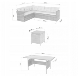 Frankhauer LILO Brown Garden Furniture Set