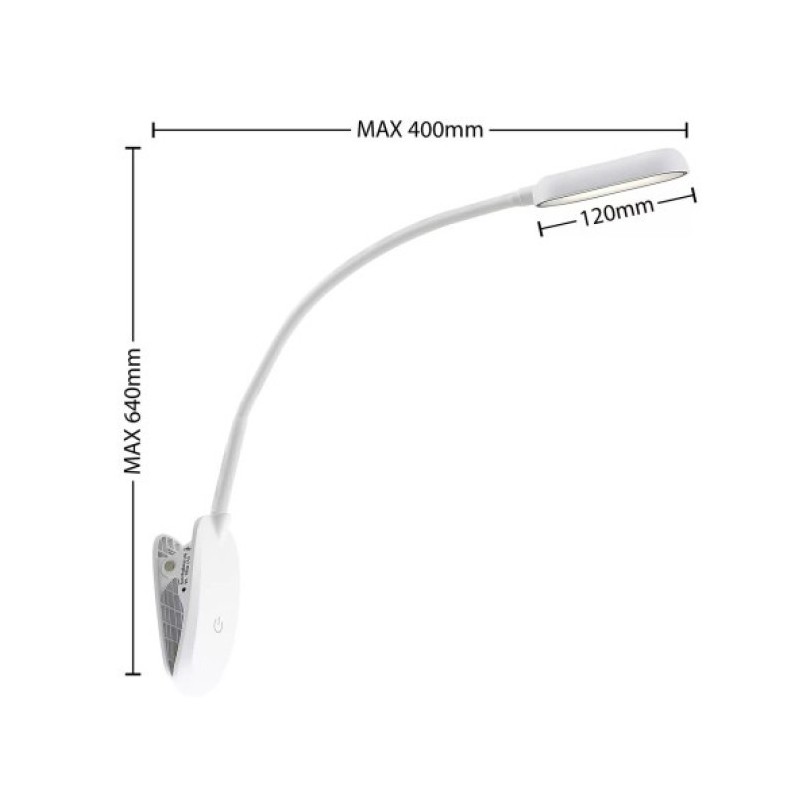 Frankhauer Lampka z klipsem LED