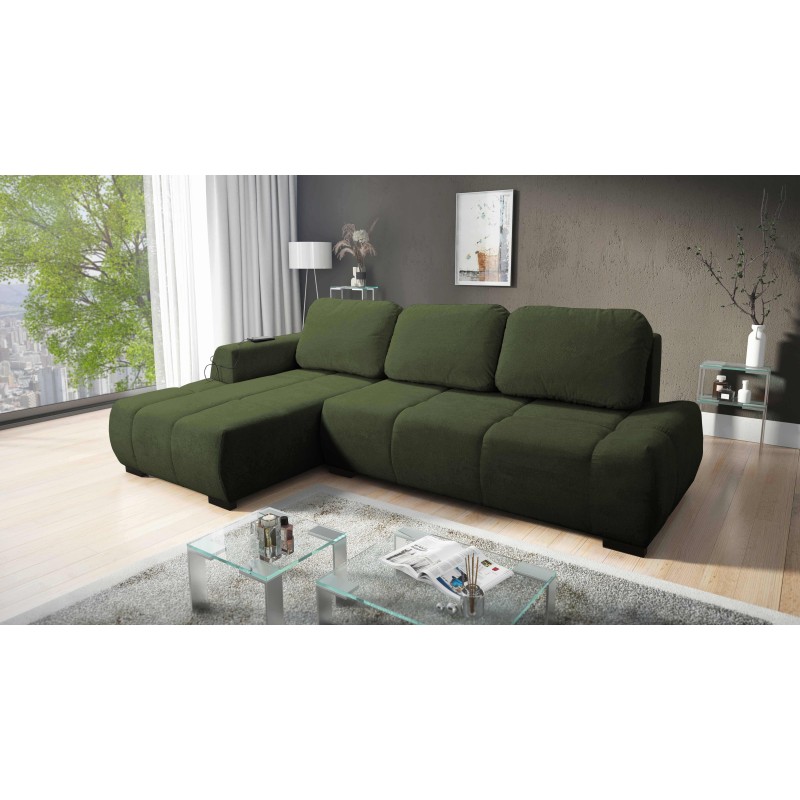 Ecksofa Oscar mit Schlaffunktion und USB-Anschluss – Komfort und Stil in Ihrem Wohnzimmer