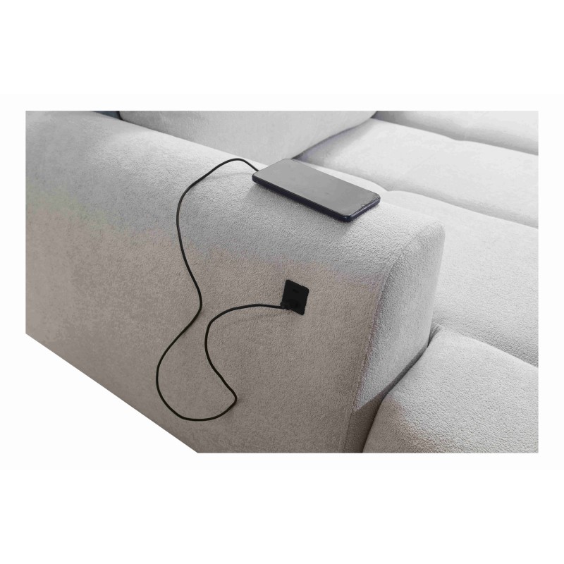 Ecksofa Oscar mit Schlaffunktion und USB-Anschluss – Komfort und Stil in Ihrem Wohnzimmer