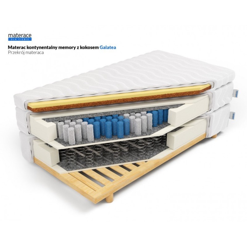 Frankhauer Kontinentalmatratze Memory mit Kokosnuss Galatea