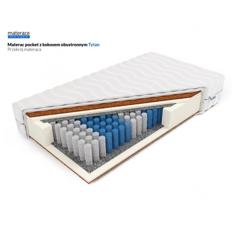 Frankhauer Pocket mattress with double-sided coconut Tytan