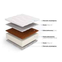 Frankhauer Foam mattress with coconut Kalliope Plus