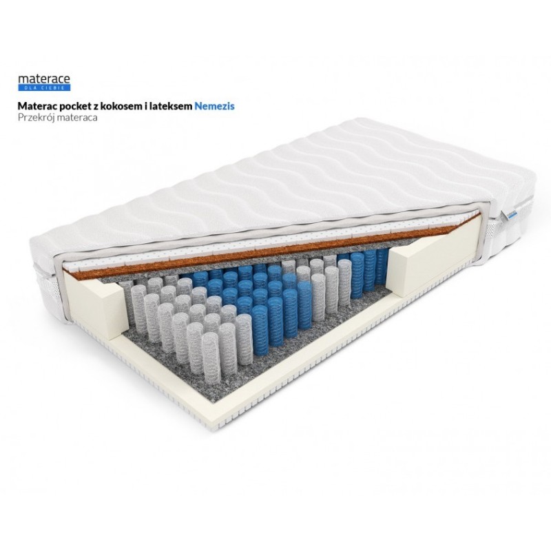 Frankhauer Pocket Mattress with Coconut and Latex Nemezis