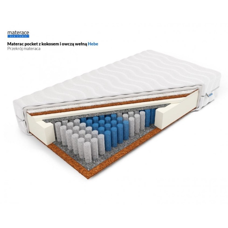 Frankhauer Pocket mattress with coconut and sheep wool Hebe