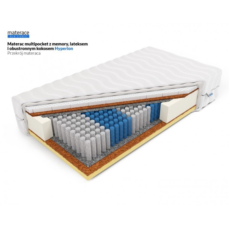 Frankhauer Multipocket z memory lateksem i obustronnym kokosem Hyperion