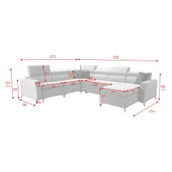 bMeta Title:/b Ecksofa Modena VII mit Schlaffunktion - Eleganz und Funktionalität | [NAZWA TWOJEGO SKLEPU]