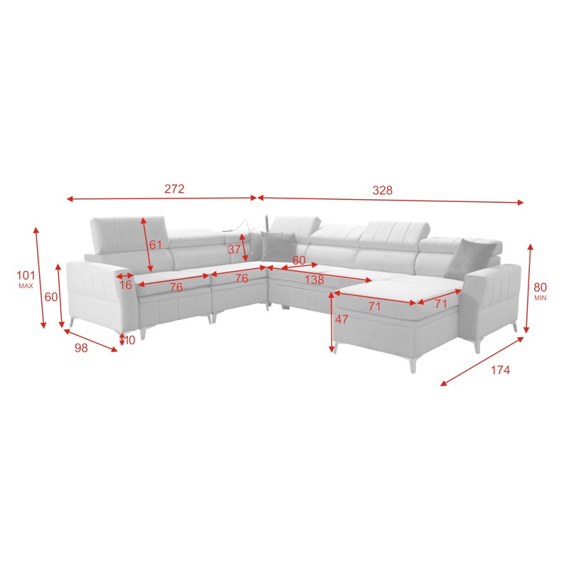bMeta Title:/b Ecksofa Modena VII mit Schlaffunktion - Eleganz und Funktionalität | [NAZWA TWOJEGO SKLEPU]