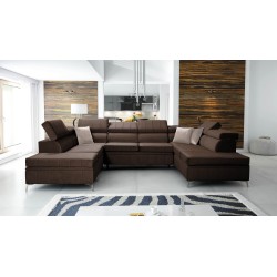 Esquinero Modena VIII con función para dormir Velvet, Amor velvet 4301 - elegancia y funcionalidad en uno