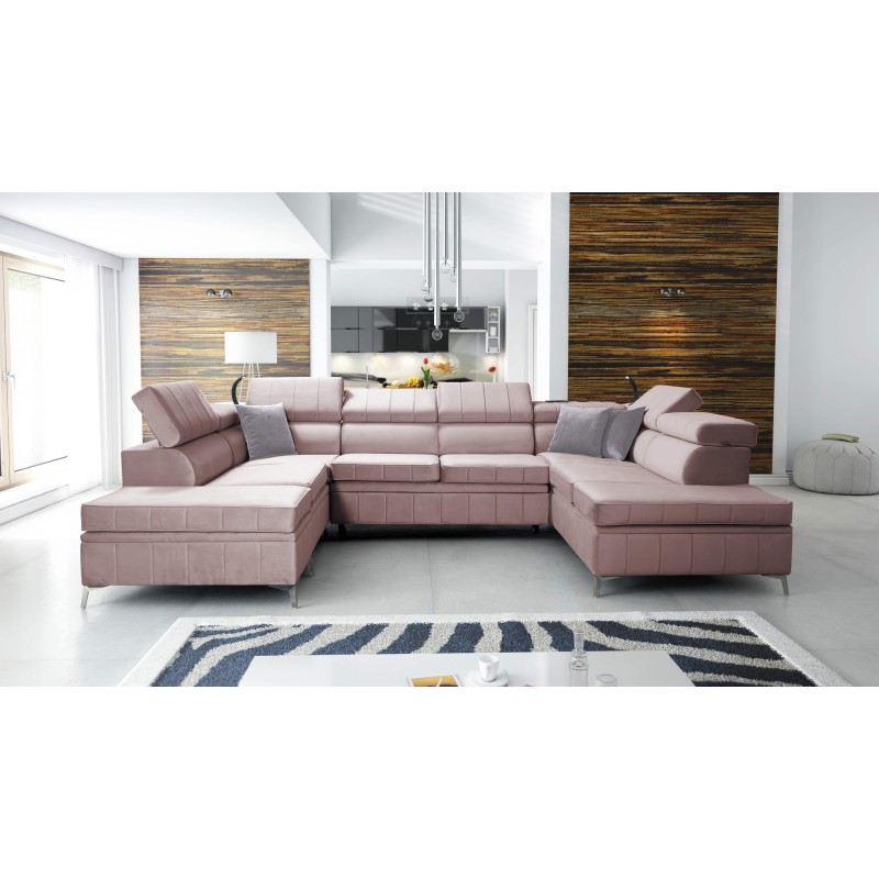 Esquina Modena VIII con función para dormir Velvet, Amor velvet 4308 - elegancia y funcionalidad en uno.