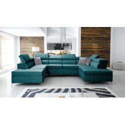 Narożnik Modena VIII z funkcją spania Velvet, Amor velvet 4312 - elegancja i funkcjonalność w jednym