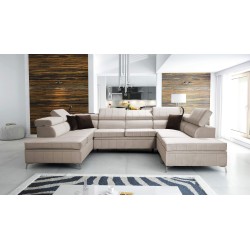 Modena VIII Ecksofa mit Schlaffunktion Velvet, Amor velvet 4303 - Eleganz und Funktionalität in einem