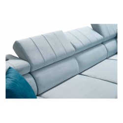 Esquina Modena VIII con función de cama Velvet, Amor velvet 4312 - elegancia y funcionalidad en uno.