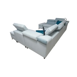 Modena VIII Corner Sofa with Sleeping Function Velvet, Amor Velvet 4312 - Elegance and Functionality in One