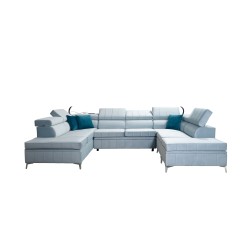 Esquina Modena VIII con función de cama Velvet, Amor velvet 4312 - elegancia y funcionalidad en uno.