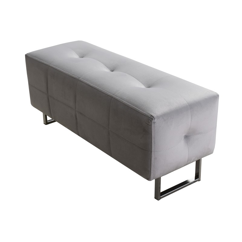 Fusion IV corner sofa with quilted seat, sleeping function, and USB port | Velvet | Hydrophobic, Magic Velvet 2221
