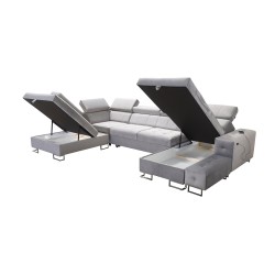 Elegant Fusion VI Corner Sofa with Quilted Seat - Exceptional Comfort and Style