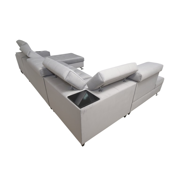 Elegant Fusion VI Corner Sofa with Quilted Seat - Exceptional Comfort and Style