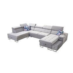 Elegante Ecksofa Fusion VI mit Gestepptem Sitz - Außergewöhnlicher Komfort und Stil