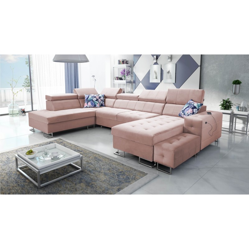 Elegant Fusion VI Corner Sofa with Quilted Seat - Exceptional Comfort and Style