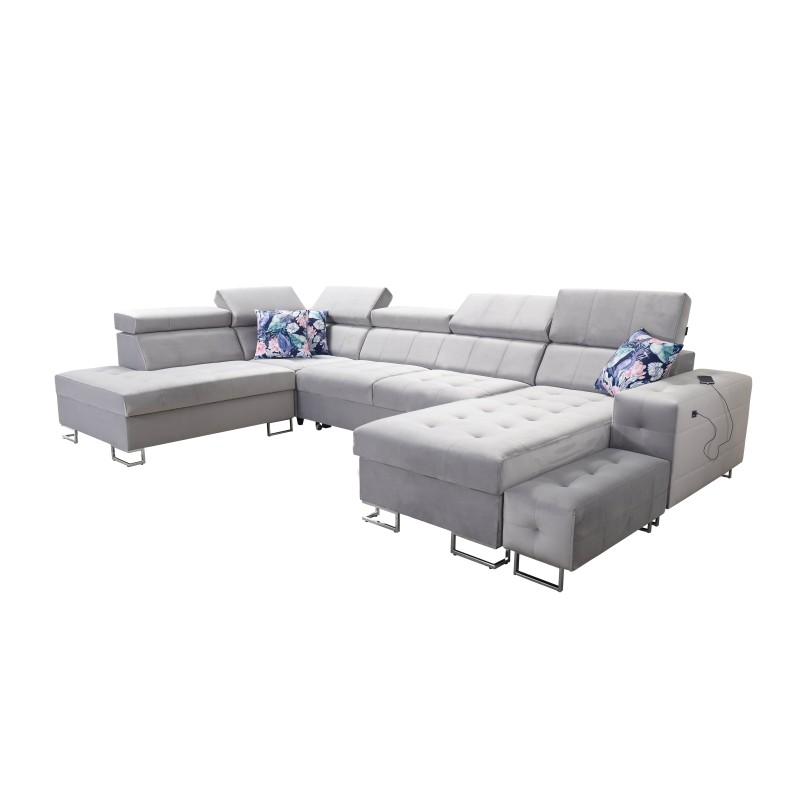 Elegant Fusion VI Corner Sofa with Quilted Seat - Exceptional Comfort and Style