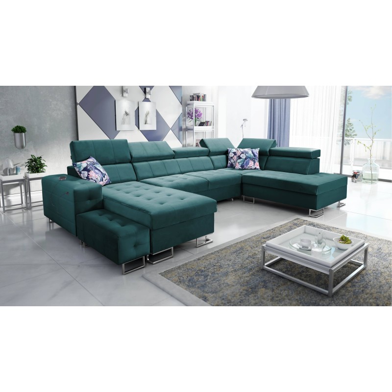 Elegant Fusion VI Corner Sofa with Quilted Seat - Exceptional Comfort and Style