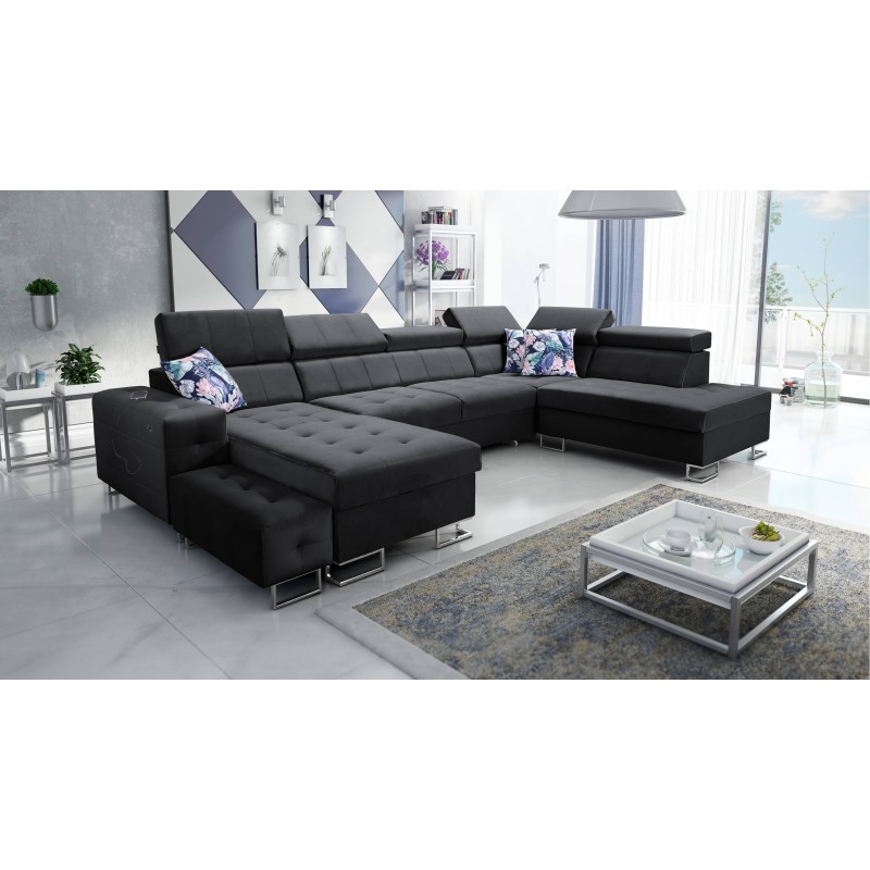 Elegant Fusion VI Corner Sofa with Quilted Seat - Exceptional Comfort and Style