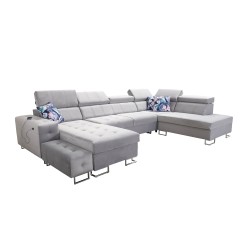 Elegante Ecksofa Fusion VI mit Gestepptem Sitz - Außergewöhnlicher Komfort und Stil