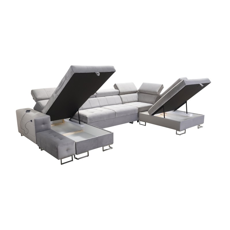 Sofá Esquinero Elegante Fusion VI con Asiento Acolchado - Comodidad y Estilo Excepcionales