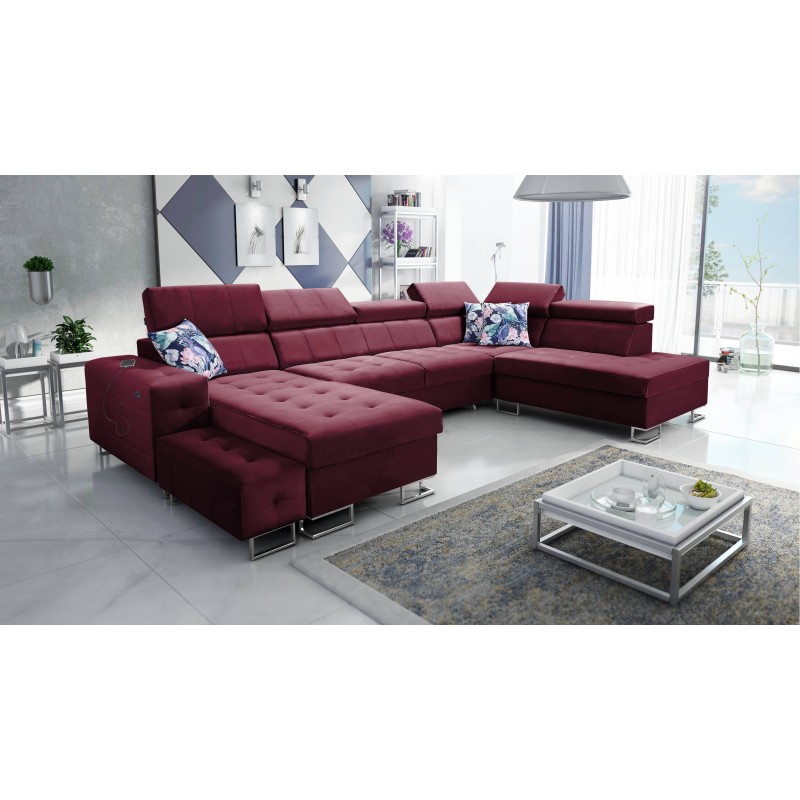 Elegante Ecksofa Fusion VI mit Gestepptem Sitz - Außergewöhnlicher Komfort und Stil
